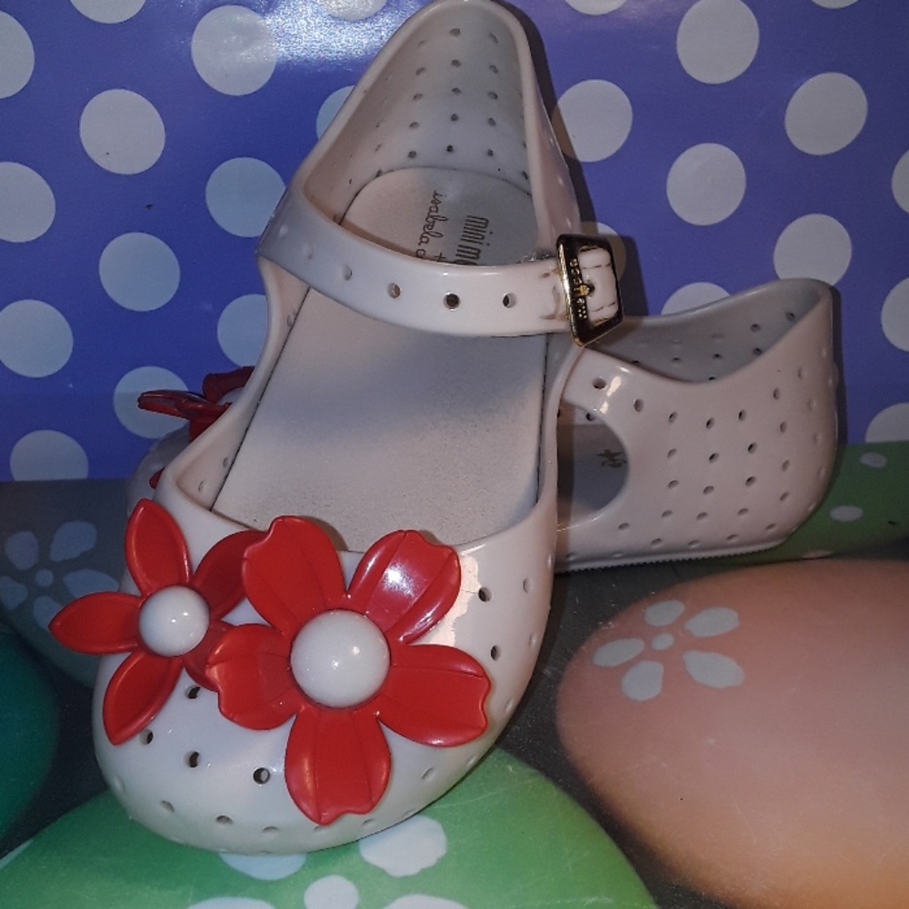 mini Melissa + Isabella capeto jelly sandals flowe